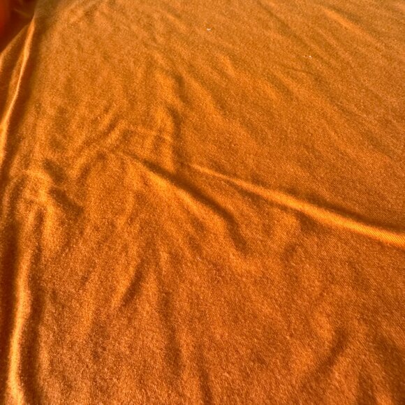 Wearabouts Orange Tunic Top Size M Half Sleeve Stretchy Casual Solid Blouse - Picture 4 of 5